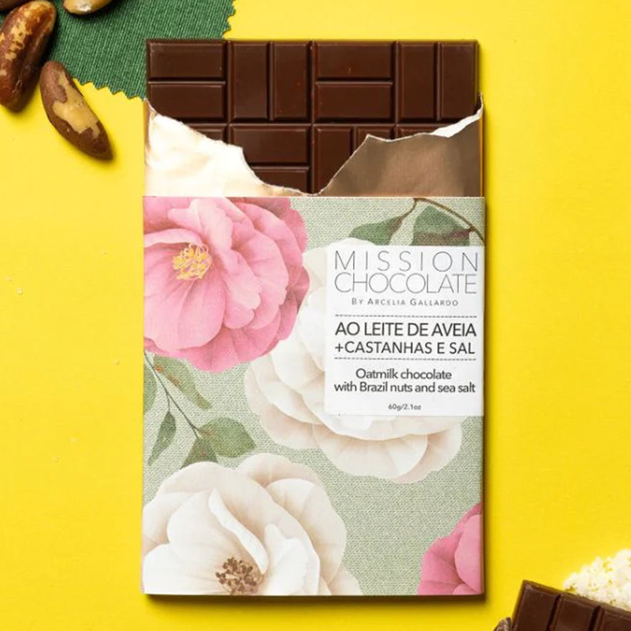 MISSION CHOCOLATE ブラジルナッツ入りオーツミルクチョコレート（AO LEITE DE AVEIA）