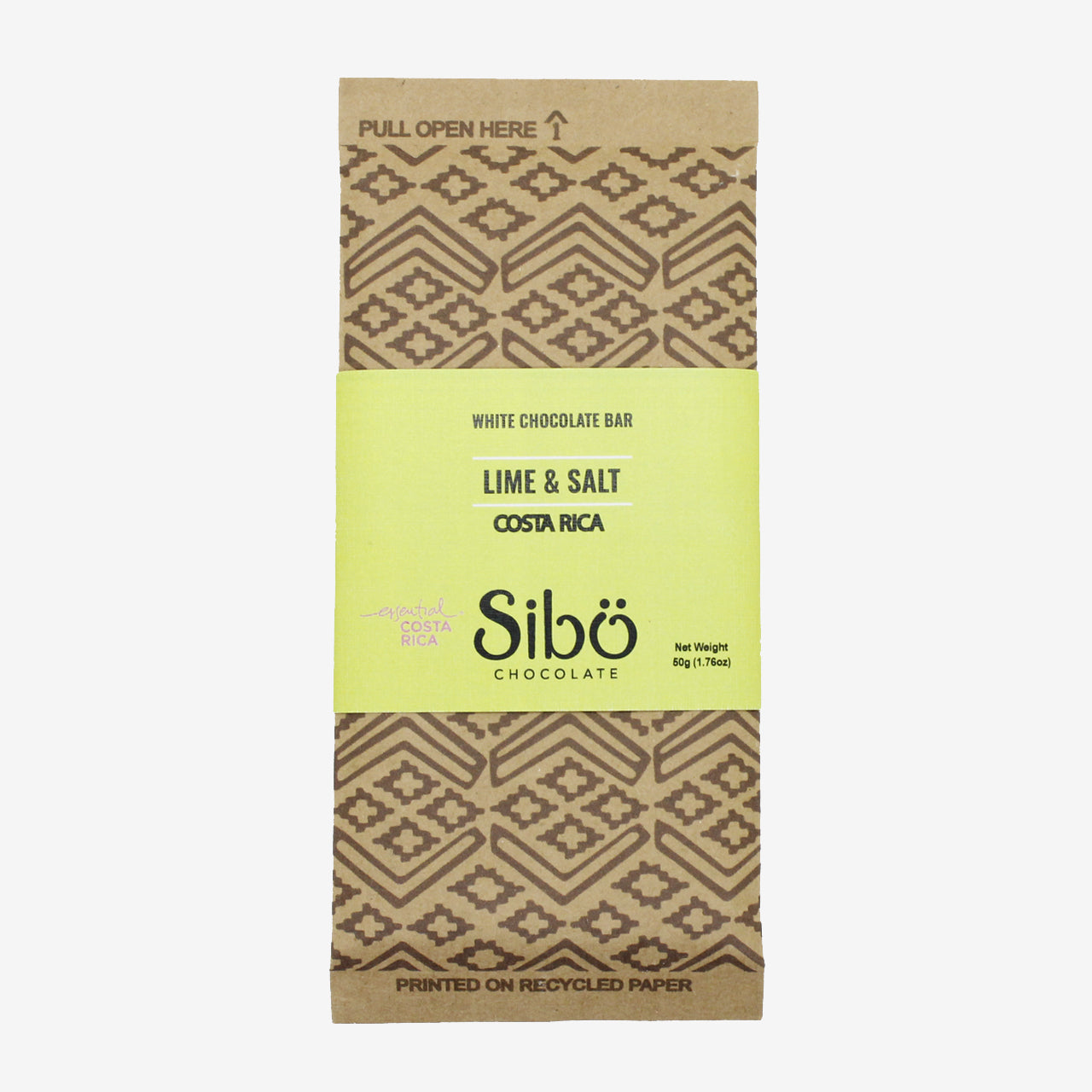 Sibu Chocolate ソルティーレモンホワイトチョコレートバー 50g